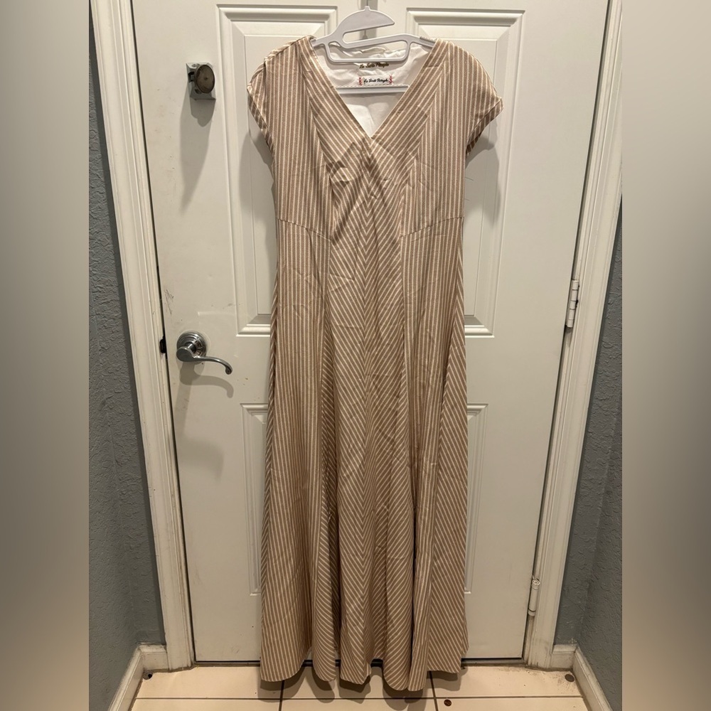 le sarte pettegole striped maxi dress